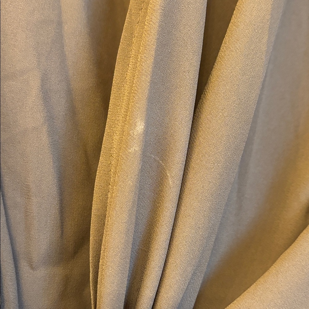 Final Touch Vintage Brown Long-Sleeve Blouse with SoHo Front Tie. 100% Polyester - Picture 4 of 4